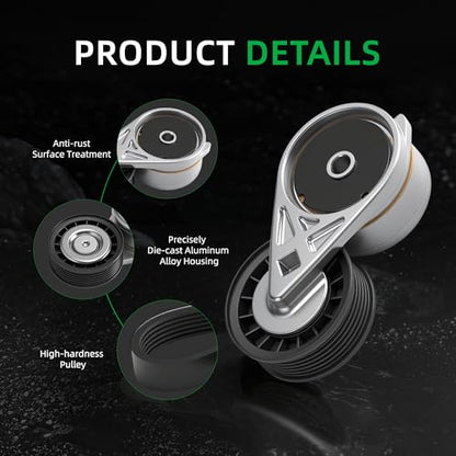 Tensioner Belt Serpentine Driver Belt Idler Pulley Component Kit - size: for Explorer/Mountaineer 1996-1999