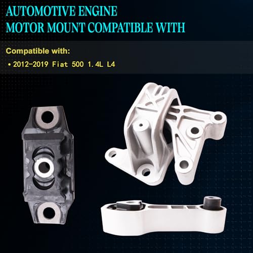 Motor Mount Kit for 2012-2018 Fiat 500 1.4L L4 - size: 2012-2018 500 1.4L