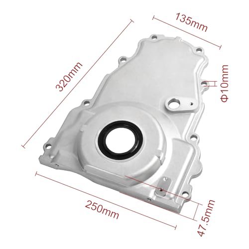 LS Front Timing Cover w/Crank Gasket% Bolts Set 12633906 12600326 - size: Gen 4 LS2 LS3 LSx 4.8L 5.3L 6.0L 6.2L