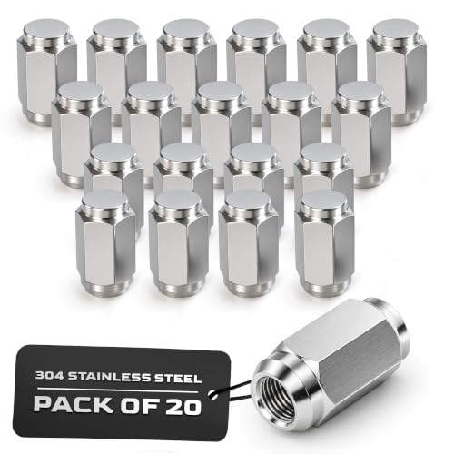 MIGHTY FASTENERS 304 Stainless Steel 9/16"-18 Acorn Lug Nuts - 20 Pack - size: 9/16"-18 X 1.58”