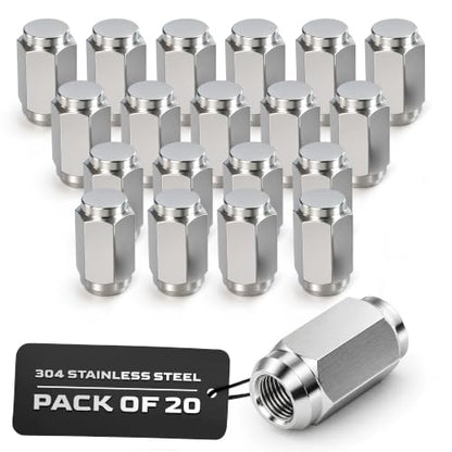 MIGHTY FASTENERS 304 Stainless Steel 9/16"-18 Acorn Lug Nuts - 20 Pack - size: 9/16"-18 X 1.58”