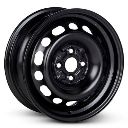 15x6 in Steel Wheel Rim 4 Lug 100mm 45mm Offset 54mm CB| Powder-Coated Black finish Fits 2004-2006 Scion xB | New OEM Replacement | 4261152120 - size: 15x6 inch - xB