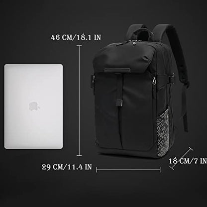 Motorcycle Backpack, 17'' Laptop Compartment, High-Density Nylon, Adjustable Helmet Holder, Reflective, Waterproof for Outdoor Enthusiasts - color: Holder