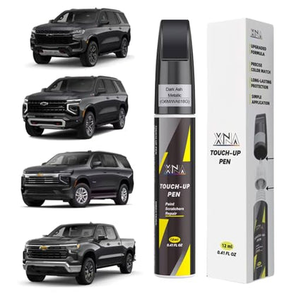 XNA Car Touch Up Paint (Dark Ash Metallic(G6M/WA618G)) for Chevrolet - color: Dark Ash Metallic(G6M/WA618G) for 2024 Silverado/2026 Tahoe/2024 Tahoe/2025 Tahoe/2024 Traverse/2026 Suburban/2025 Suburban