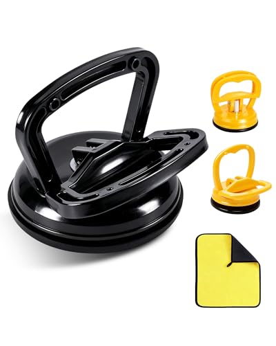 3 Pack Metal Car Dent Repair Kit, Aluminum Suction Cup Dent Puller, Dent Puller Tool for Hail Damage,Dent Repair Kit for Body（1pcs Large + 2pcs Small Suction Cups） - color: H/3PCS Metal Suction Cup