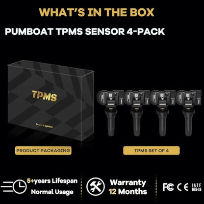 TPMS(Tire Pressure Sensor) FIT Silverado/Traverse/Malibu/Camaro 4pcs 433MHz