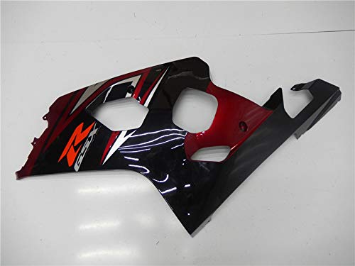 YTL Red Black Full Fairing Fit for Suzuki 2004-2005 GSXR 600/750 - color: 014 Red Black