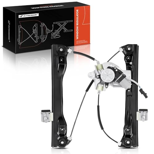 A-Premium Front Driver Side Power Window Regulator with Motor Assembly - size: Front Left Driver Side, style: 2 Pins Motor