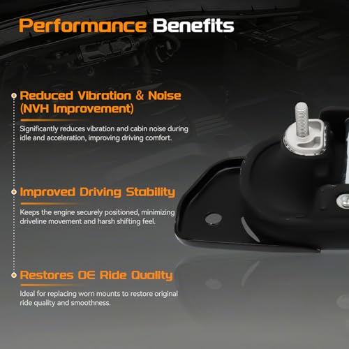 4PCS Engine Motor Mounts & Transmission Mount Set Compatible with Dodge Journey 2011-2019 FWD, Avenger 2011-2014, Chrysler 200 2011-2014 - 3.6L Replace# 68092895AA, 68092910AA, 5085076AB, 4766474AC
