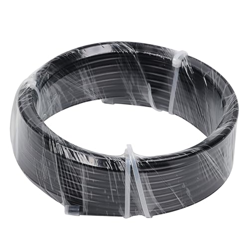 LokoCar 1/4" OD Nylon Airline 50ft DOT SAE J844 Air Brake Fluid Tube Black - size: 1/4" OD 50 Feet