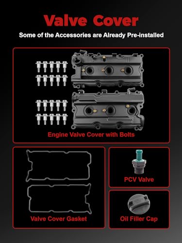 Engine Valve Cover V6 4.0L Fits for 2005-2012 Pathfinder 2005-2019 Frontier - size: 13264-EA200