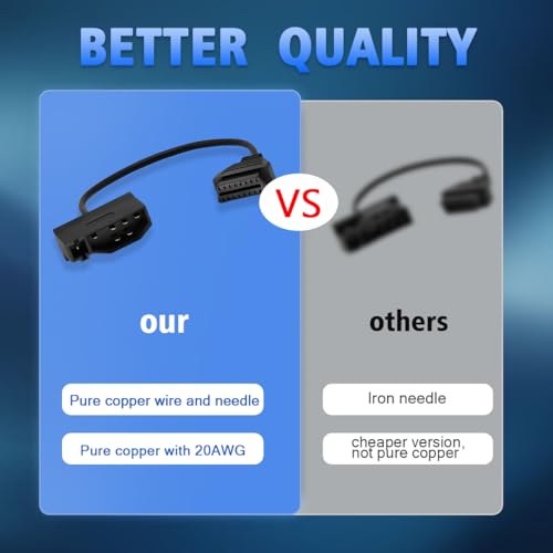 OBD1 to OBD2 Adapter for Ford 7 Pin to 16 Pin OBD2 Diagnostic Cable - style: Fit for ford-7pin