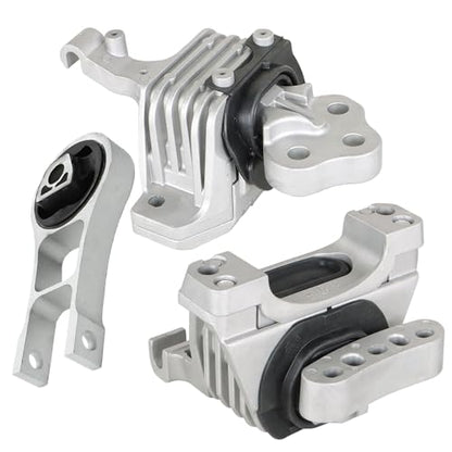 3PC Engine Mounts for Jeep Cherokee 14-19, Chrysler 200 15-17 2.4L - color: Jeep Cherokee/Chrysler 200 2015-2019 2.4L