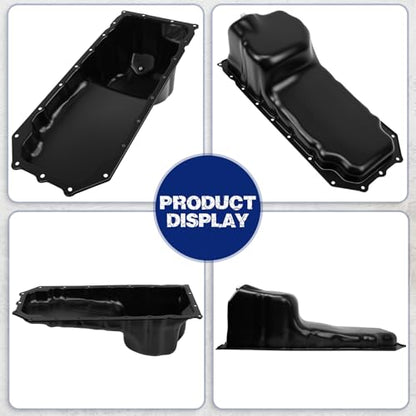 Transmission Oil Pan with Drain Plug, Fit for Dodge Ram 1500/2500 2003-2010, Fit for Dodge Ram 3500 2003-2009, Ram 1500/2500/3500 2011-2018, V8 5.7L, OE 264260, 4893207AA, 53021334AF, CRP34A - size: 264-260