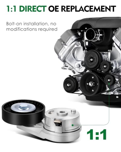 Belt Tensioner Assembly with Pulley for:-Chevy Malibu 2004-2012 - size: 38177