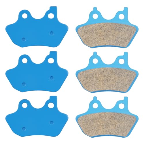 Youxmoto Front & Rear Ceramic Brake Pads Fit for Harley Davidson FLHR/Ci/Si Road King &FLHT/FLHTi Electra Glide Standard &FLHTCU-I Electra Glide Ultra Classic 2000 2001 2002 2003 2004 2005 2006 2007