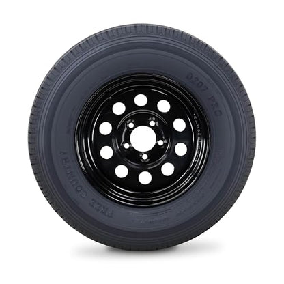Free Country Trailer Tire Wheel ST185/80R13 8-Ply D 99N 5X4.5 Black Mod Rim - size: ST185/80R13 /8PR
