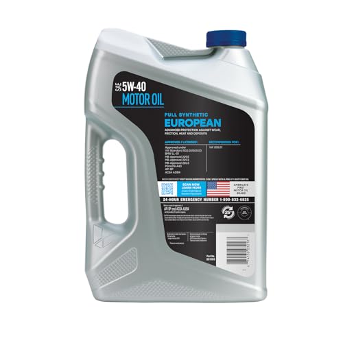 Valvoline European Vehicle Full Synthetic SAE 5W-40 Motor Oil 5 QT - size: 5 QT, style: European Vehicle