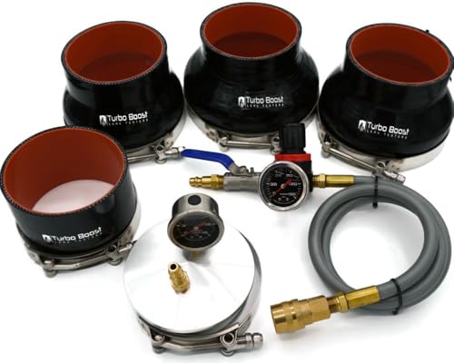 Turbo Boost Leak Tester Shop Kit 4" 5" 5.5" 6" - 5ft Line & Regulator