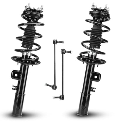 Front Struts Assembly Shock Absorber Sway Bar Links Kit Fit for Ford Explorer 2011 2012 2013(Only FWD), Replace 172620 172621 K750616 K750617 (4Pcs)