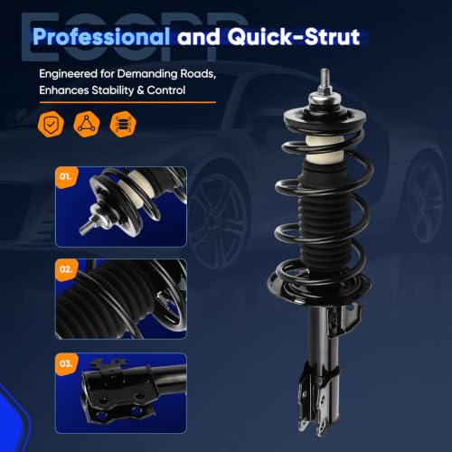ECCPP Complete Struts Spring Assembly for Toyota Yaris 2006-2011 - size: 272289 343442