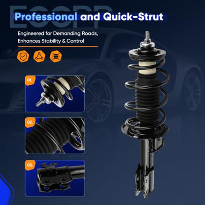 ECCPP Complete Struts Spring Assembly for Toyota Yaris 2006-2011 - size: 272289 343442