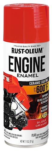 Rust-Oleum Automotive Engine Enamel Spray Paint, Gloss Orange - color: Gloss Orange, size: 11 Ounce (Pack of 1)