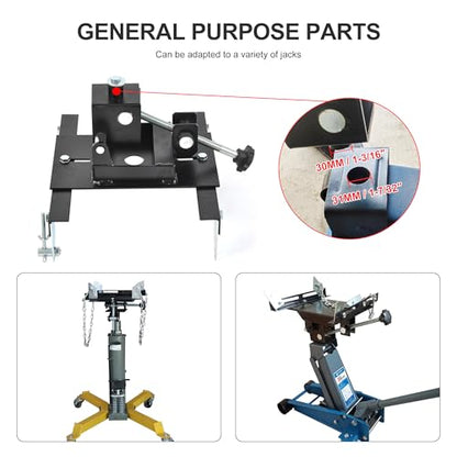 1100 lbs/0.5 T Transmission Jack Adapter for All Vehicles