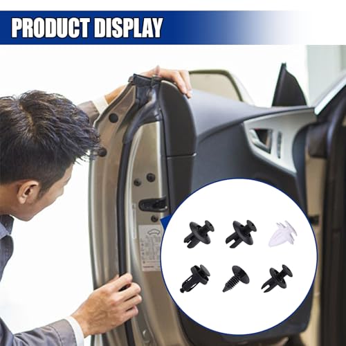 100PCS Car Bumper Retainer Clips with Fastener Remover - size: 100PCS&5Tools
