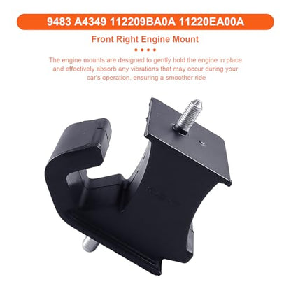 Engine Motor Mount Set & Trans Mount,Replacement for A4349 A4349 - size: Frontier 05-19