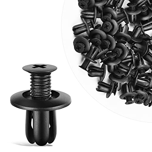 GOOACC 100Pcs Engine-Area Radiator Fender Rocker Clips - color: 100Pcs Rocker Clips 8mm