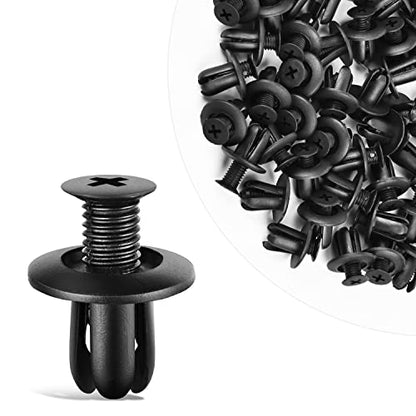 GOOACC 100Pcs Engine-Area Radiator Fender Rocker Clips - color: 100Pcs Rocker Clips 8mm