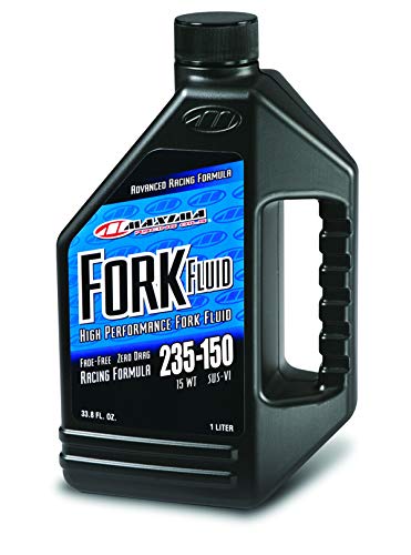 Maxima Racing Oils 59901/15-4PK Racing Fork Fluid 235/150 15w 1L Bottle, 4-Pack - size: 1 Liter, style: 4 Pack