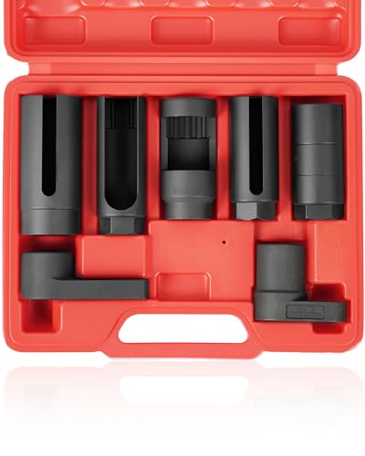 DAYUAN 7Pcs Oxygen Sensor Remover Set Oil Pressure Sending Unit Removal - size: 7Pcs-Red