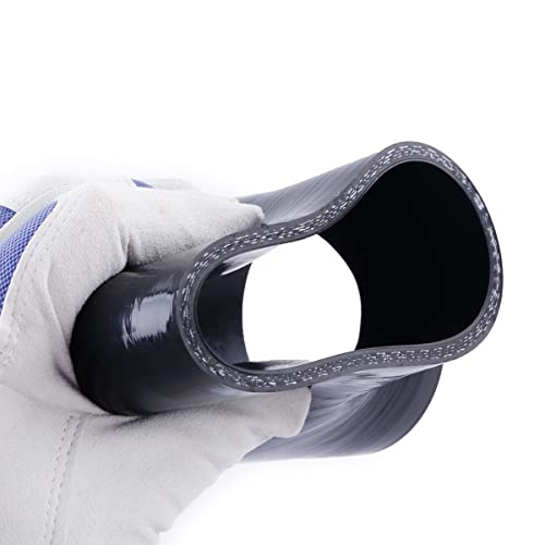 3.5" ID 90 Degree Elbow Silicone Coupler Reinforced Hose,4-Ply Turbo/Intercooler/Intake Piping Industrial Hydraulic (89mm) - size: 3.5 Inch