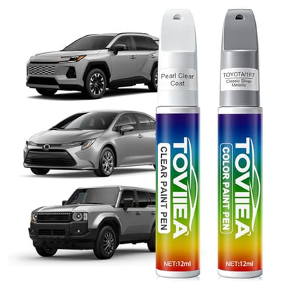 Underground(1L7) Touch Up Paint Compatible with TOYOTA,2-In-1 Car Scratch Remover Pen,Car Paint Scratch Repair Kit for Scratches,Chips & Nicks,2-PCS SET