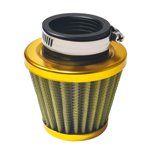 38mm 1.5" Yellow Air Filter Intake - color: Yellow