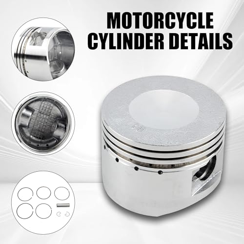 52.4mm Piston Ring Rebuild Kit for 4-Stroke 1P52FMH Horizontal Engine 110cc ATV Dirt Pit Bike Go Karts Quad 4 Wheeler Dune Buggys Motorcycle - color: Piston Ring Rebuild Kit