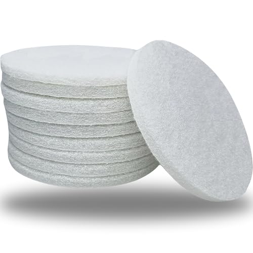 10 Pack 6 Inch 2000 Grit Multipurpose White Scrubber Scouring Pads Flocking Scuff Pads -Hoop and Loop Scuff Pads Conditioning Discs Polishing Pad for Furniture Automotive Cleaning, Rust Removal - style: 2000 Grit