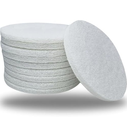 10 Pack 6 Inch 2000 Grit Multipurpose White Scrubber Scouring Pads Flocking Scuff Pads -Hoop and Loop Scuff Pads Conditioning Discs Polishing Pad for Furniture Automotive Cleaning, Rust Removal - style: 2000 Grit