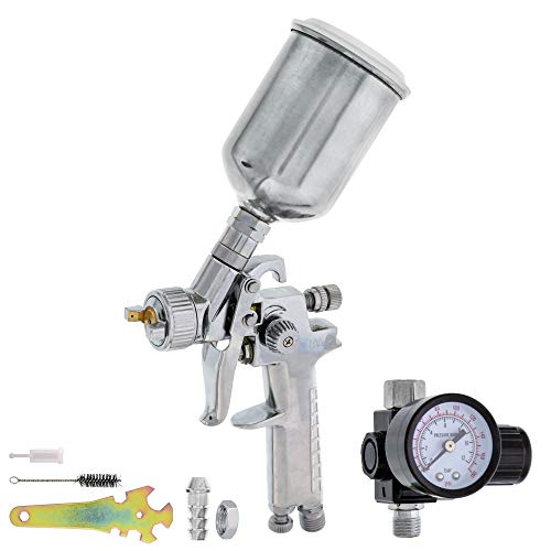 TCP Global Automotive HVLP Spray Gun - 1.0mm Fluid Tip Gravity Feed - size: 1.0mm