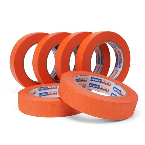 Adhes Orange Masking Tape 1" x 55yds Painters Tape - size: 1‘’ x 55yds