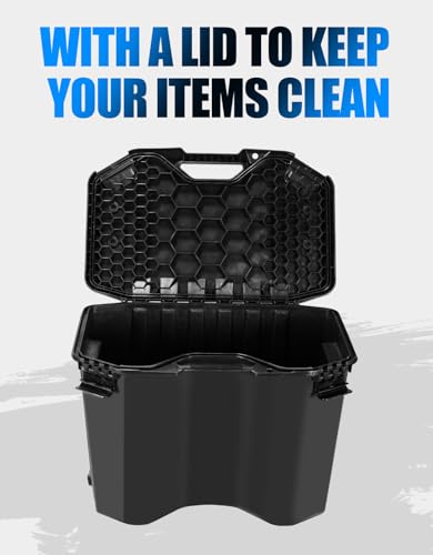 A & UTV PRO Modular Cargo Box for Can Am Maverick, 30 L/7.8 Gallon Rear Storage Cargo Box with Lid for LIN-Q Can Am Maverick X3 MAX, Trail, Defender, Commander Accessories, Replace OEM#715006830 - size: 30 Liter / 7.8 Gallon