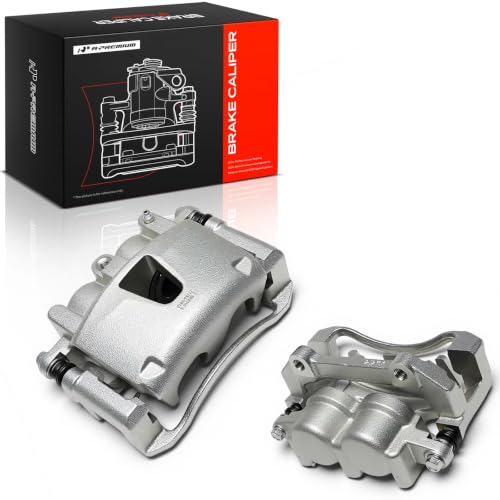 A-Premium Front Left and Right Side Disc Brake Caliper with Bracket - style: Front Driver and Passenger Side