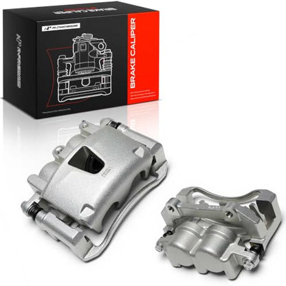 A-Premium Front Left and Right Side Disc Brake Caliper with Bracket - style: Front Driver and Passenger Side