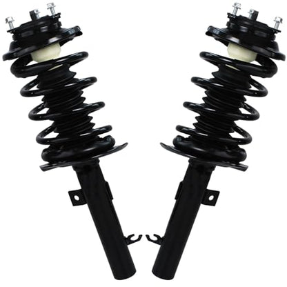 Detroit Axle - Front Steering Knuckles & Wheel Hub Bearing Struts w/Coil - size: 6AQU47692/ strut shock sway kit