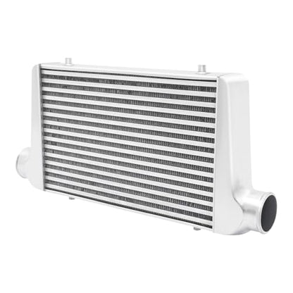 Universal Intercooler Aluminum Intercooler Front Mount 3" Inlet & Outlet Direct Replacement for Any Turbo Charger System Silver (25x12x3" 3") - size: 25x12x3" 3"