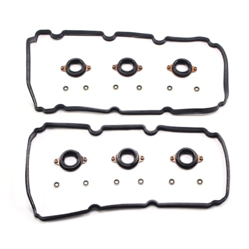 AUCERAMIC 0362072 Valve Cover Gasket Set with Spark Plug Seals Fit 2013-2021 for Acura Mdx RDX RLX TLX Honda Accord Crosstour Odyssey Passport Pilot Ridgeline 3.0L 3.5L V6 J35Y5 J35Y6