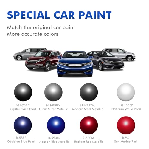 R-94 San Marino Red Touch Up Paint for Honda - color: San Marino Red R-94