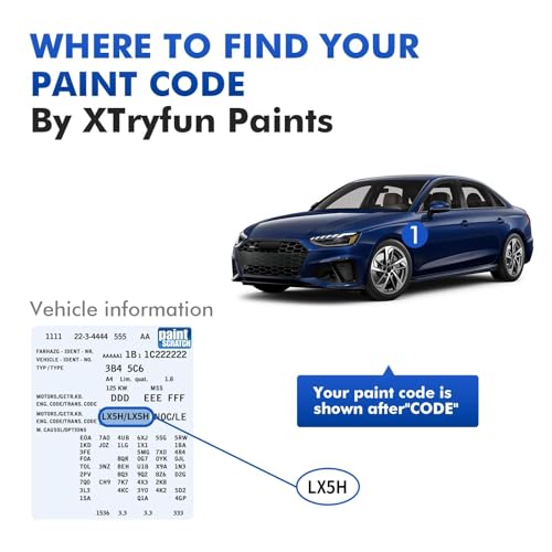 LY3J Brilliant Red Touch Up Paint for Audi, Automotive Paints - color: LY3J Brilliant Red